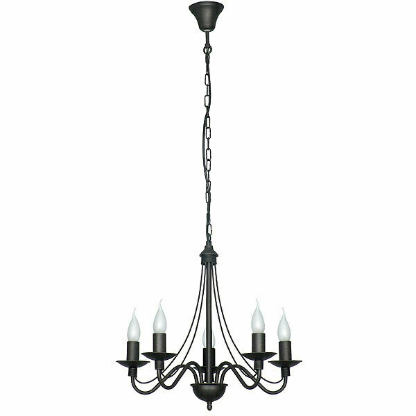 Ljuskrona Aldex Rose 5 Svart Metall E14 397F1