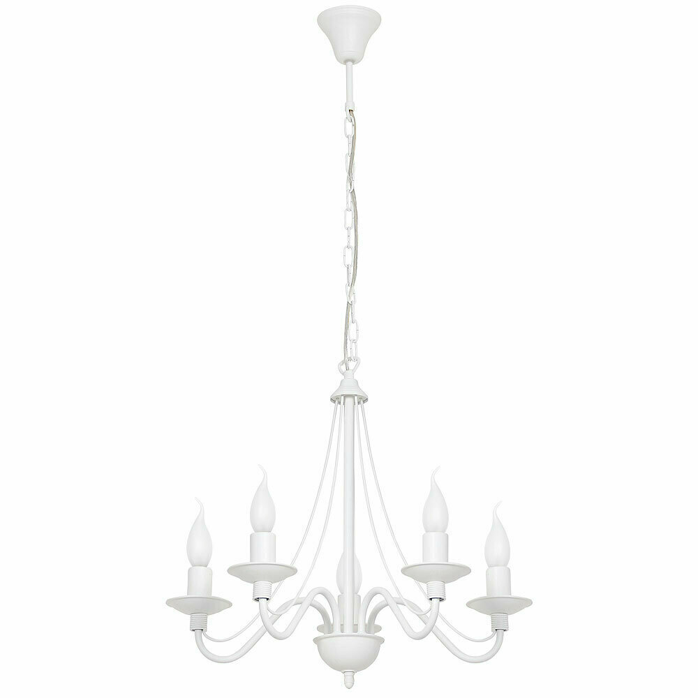 Ljuskrona Aldex Rose 5 Vit Metall E14 50 cm SKU 397F