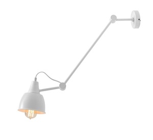 Plafond Aldex Aida White med justerbar arm, vit metall, E27, skärm 14 cm, 814PL_G small 0
