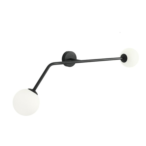 Kontrollera Vägglampa Aldex Pure Black Horisontell 2xE14 97cm SKU 1064D1