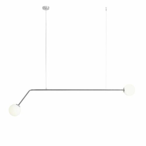 Kontrollera Pendellampa Aldex krom 2-ljus E14 150 cm 1064H4