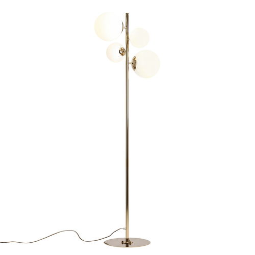Kontrollera Stående lampa Aldex Bloom guld 2 ljuspunkter 1091A30