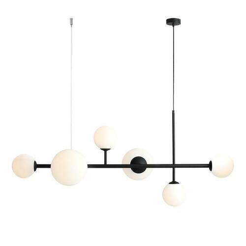 Kontrollera Taklampa Aldex Dione 6 svart metall/glas 1092K1