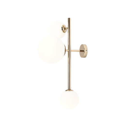 Kontrollera Vägglampa Aldex Dione 3 guld 1092Y30