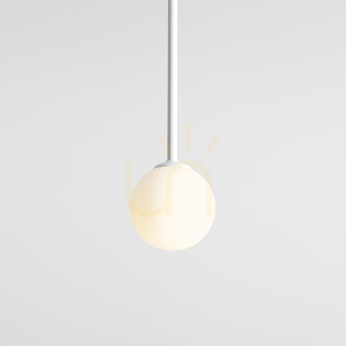 Kontrollera Taklampa Aldex Pinne Long matt vit, glaskupa 14 cm, E14 1080PL_G_L
