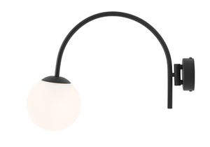 Vägglampa Aldex Nave Black justerbar E14 metall glas 1088C1 small 0