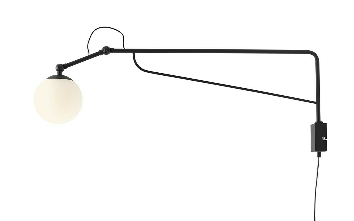 Vägglampa Aldex Soho Glass Large svart 1105C1_D