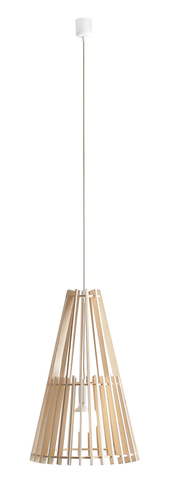 Kontrollera Aldex Ferb L pendellampa i trä 39 cm E27 993G_L