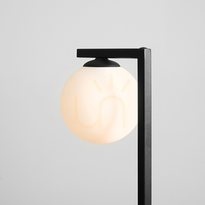Aldex Zac bordslampa i svart metall och glas, 39 cm, E14, 1038B1_1 small 2