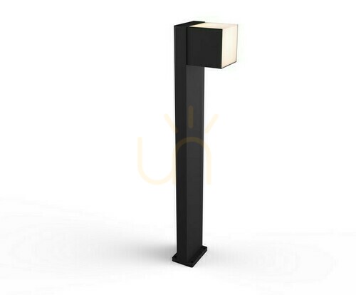 Kontrollera Ljusstolpe Lutec Cuba svart aluminium LED 75 cm 7193802012