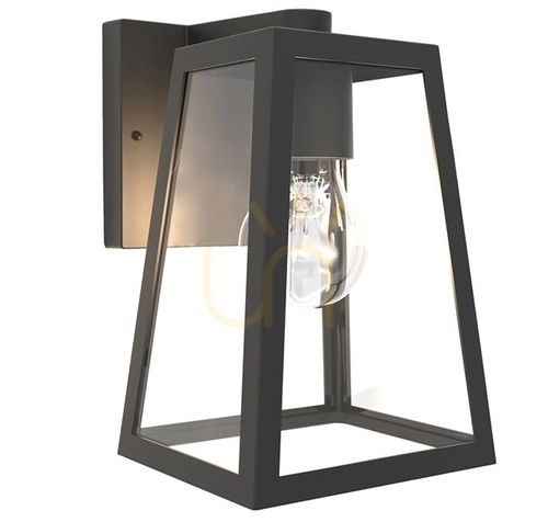Kontrollera Vägglampa utomhus Lutec FIA svart aluminium 5290903012