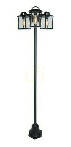 Ljusstolpe Lutec Kelsey svart aluminium 3 ljuspunkter 191 cm 7273606012 small 0