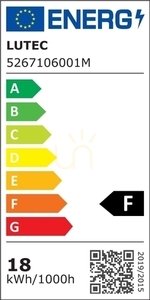 Vägglampa för utomhusbruk Lutec Elara LED silver rostfritt stål 5267106001 small 2