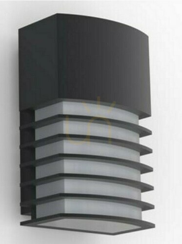 Kontrollera Vägglampa utomhus Lutec Fulton svart aluminium 24,3 cm 5207601012