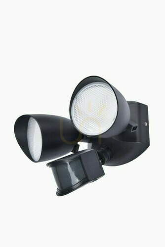 Kontrollera Vägglampa för utomhusbruk Lutec SHRIMP LED svart 7622222012