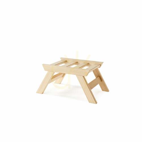 Kontrollera Sittpuff WoodMan Allegro beige bokträ WUA-00492