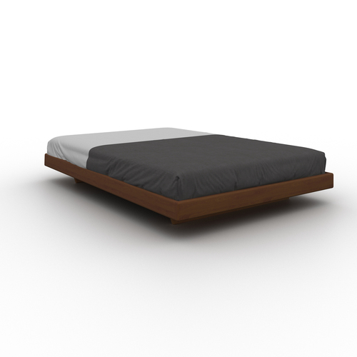 Kontrollera Säng WoodMan Carre 200x200 massivt bokträ valnöt WUA-01483