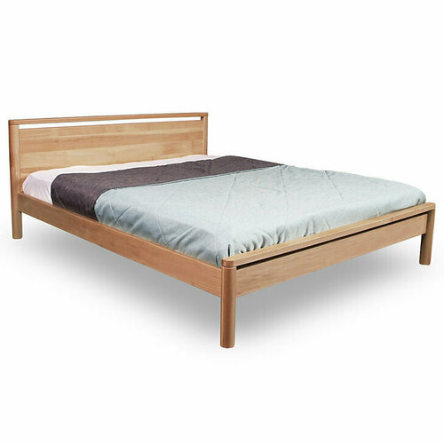 Kontrollera WoodMan DROP Hard dubbelsäng i massiv bok 160 × 200 cm, obehandlad WUA-01269