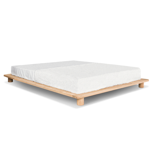 Kontrollera Bädd WoodMan Cone 160x200 låg bokträ minimalistisk WUA-01062