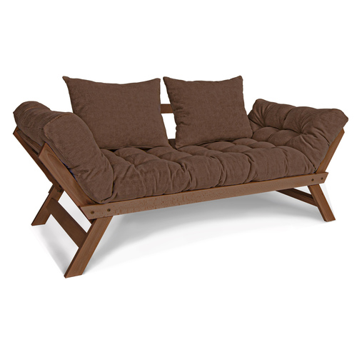 Kontrollera Bäddsoffa WoodMan Allegro bokträ futon WUA-00533