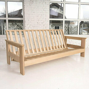 Bäddsoffa WoodMan Mexico skandinavisk stil bokträ grå WUA-00625 small 3