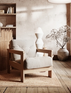 Fåtölj i trä WoodMan Mexico beige bokträ WUA-00816 5 Fåtölj i trä WoodMan Mexico beige bokträ WUA-00816 small 5