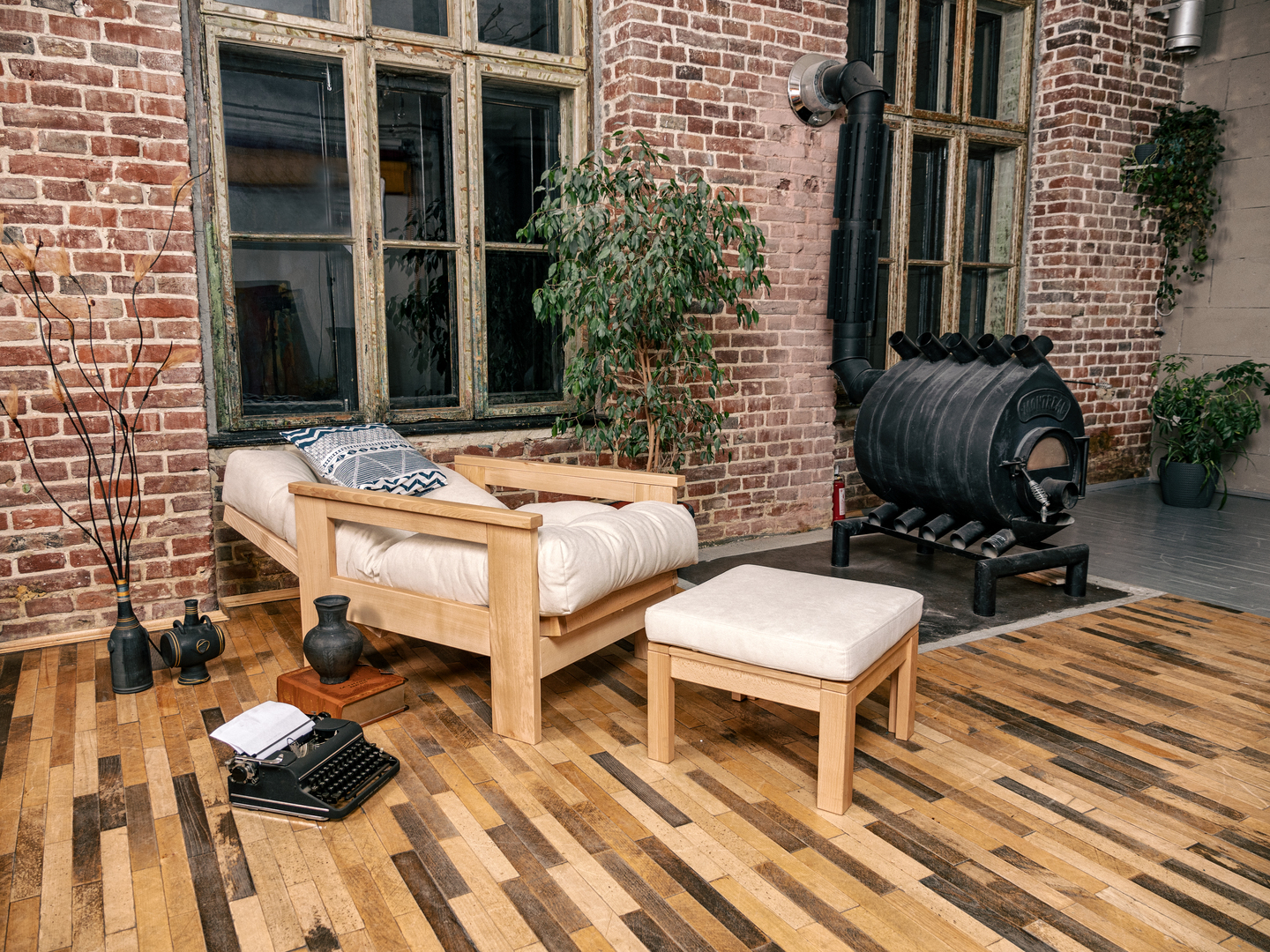 Utsikt Fåtölj i bokträ WoodMan Mexico, krämfärgad, lutbar, WUA-00808 Fåtölj i bokträ WoodMan Mexico, krämfärgad, lutbar, WUA-00808