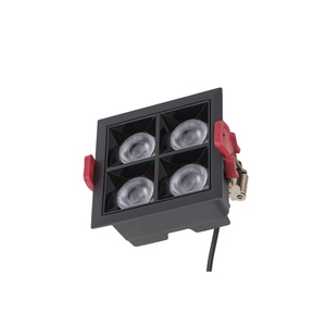 MIDI LED kvadratisk infälld armatur 16 W 4000 K svart 10064 Nowodvorski small 2