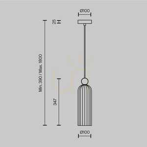 ANTIC taklampa MOD302PL-01GR Maytoni small 6