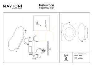 Vägglampa MABELL MOD306WL-01CH Maytoni small 3