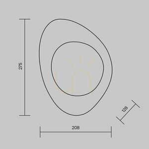 Vägglampa Maytoni Mabell guld E14 MOD306WL-01G small 5