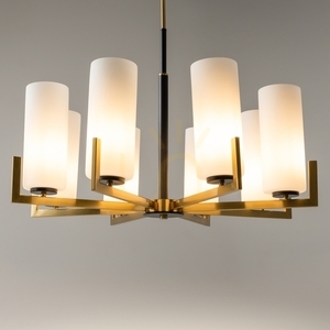 Maytoni Fortano MOD089PL-08BS ljuskrona, svart och mässingsfärgad, 8 × E27, Ø76 cm small 4