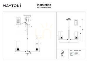 FORTANO taklampa MOD089PL-06BS Maytoni small 9