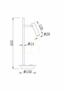 ESTUDO Z010TL-L8B3K bordslampa Maytoni small 8