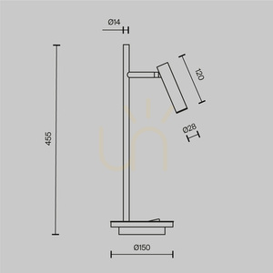 ESTUDO Z010TL-L8B3K bordslampa Maytoni small 9