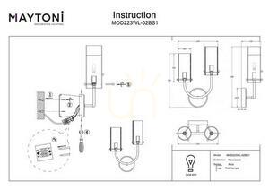 Vägglampa ARCO MOD223WL-02BS1 Maytoni small 5