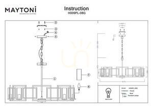 BOWI taklampa H009PL-08G Maytoni small 4