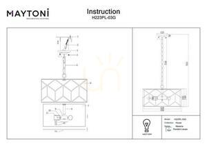 MESSINA taklampa H223PL-03G Maytoni small 5