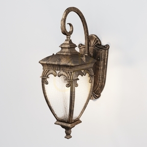 FLEUR vägglampa för utomhusbruk O414WL-01GB IP44 Maytoni small 0