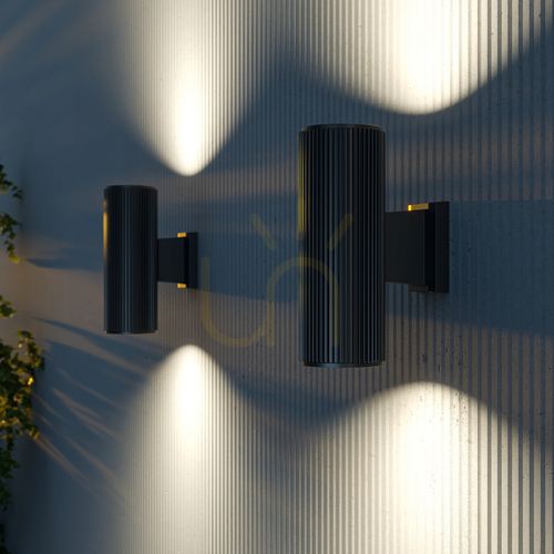 Kontrollera RANDO O419WL-02B vägglampa för utomhusbruk IP54 Maytoni