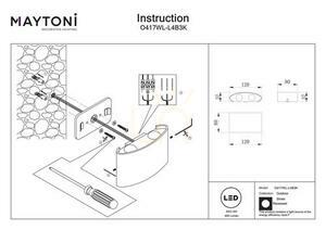 STRATO vägglampa O417WL-L4B3K IP54 Maytoni small 6