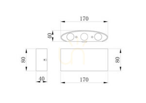 STRATO vägglampa O417WL-L6B3K IP54 Maytoni small 8