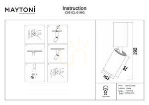 Plafond FOCUS S C051CL-01MG Maytoni small 3