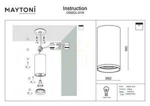 Plafond FOCUS S C052CL-01W Maytoni small 3