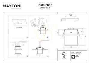 REIF GU10 infälld downlight svart och guld 6,8 cm Maytoni DL050-01GB small 1