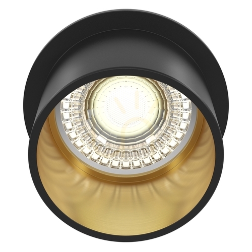 Kontrollera REIF GU10 infälld downlight svart och guld 6,8 cm Maytoni DL050-01GB