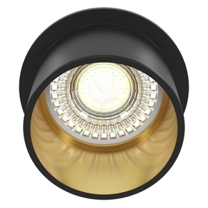 REIF GU10 infälld downlight svart och guld 6,8 cm Maytoni DL050-01GB small 0