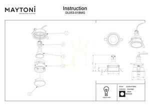 SHARE infälld armatur DL053-01BMG Maytoni small 8