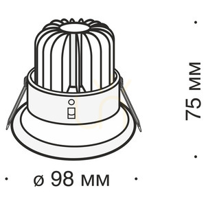 YIN infälld takarmatur DL031-2-L8B Maytoni small 4