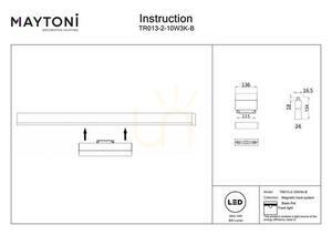 Maytoni Basis Rot S35 svart magnetisk skenarmatur 10 W 3000 K 120° TR013-2-10W3K-B small 7